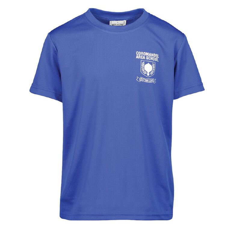 Schooltex Coromandel Area School Hauraki House Tee with Transfer, Royal, hi-res