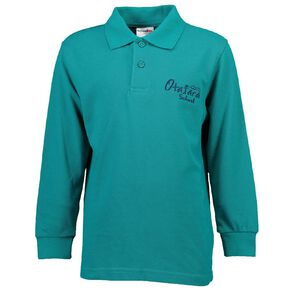 Schooltex Otatara School Long Sleeve Polo with Embroidery