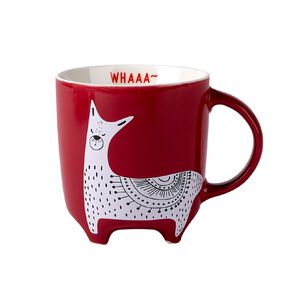 Living & Co Drama Lamah Footed Mug Red Dark