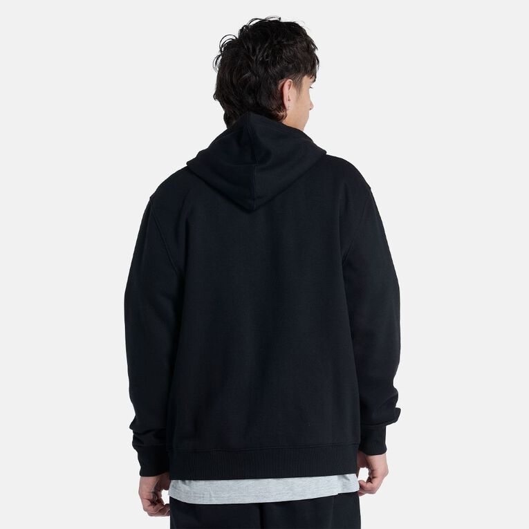 H&H Men's Zip-Thru Hooded Sweatshirt, Black, hi-res
