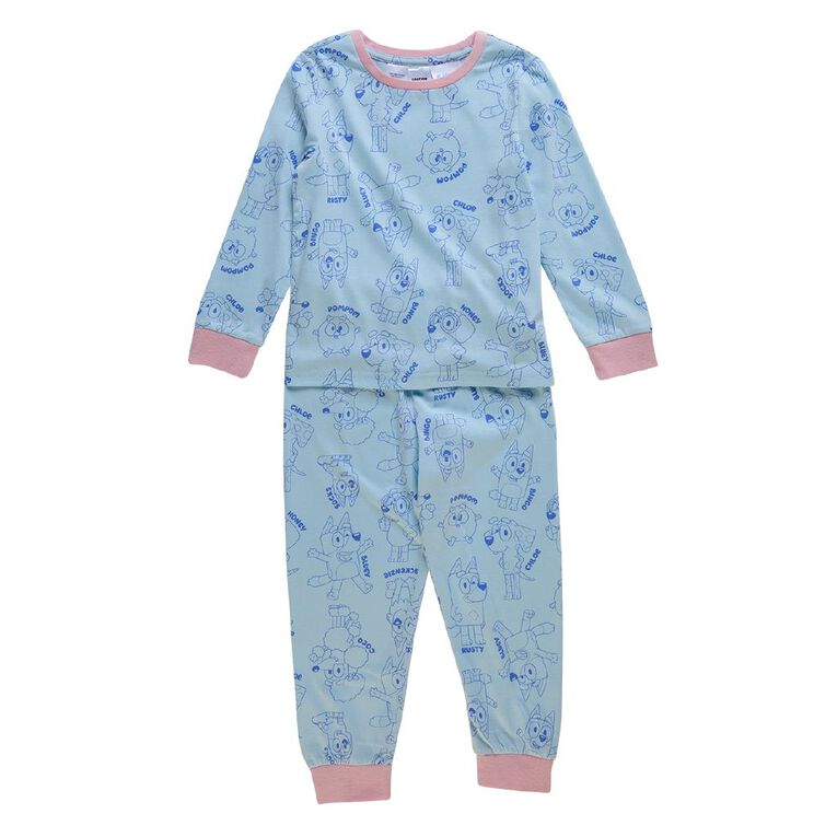 Bluey Girls' Knit Pyjama Sets 2 Pack, Pink Light, hi-res