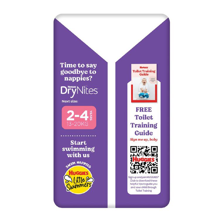 Huggies Girls' Convenience Junior Ultra Dry Pants Size 6 15+kg 16 Pack, , hi-res