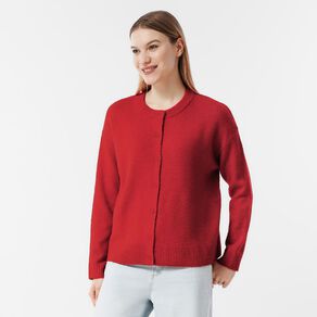 H&H Women's Cosy Oversized Crew Cardigan