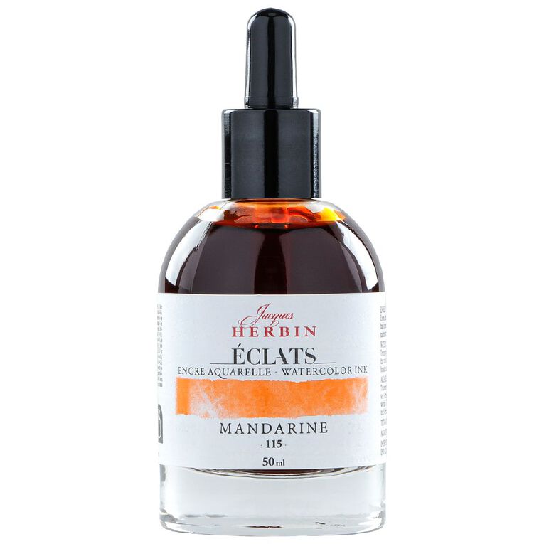 Jacques Herbin Eclats Watercolour Ink 115 Mandarin 50ml, , hi-res