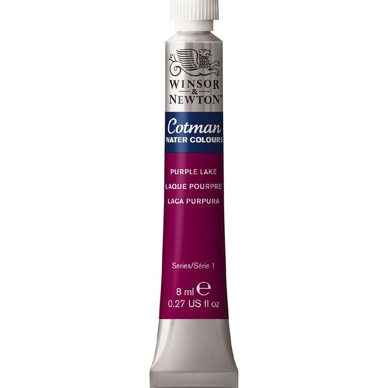 Winsor & Newton Cotman Watercolour Paint 8ml Purple Lake 544, , hi-res