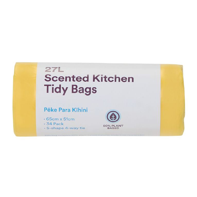 Living & Co 50% Plant-Based Scented Kitchen Tidy Bag 27L 34 Pack