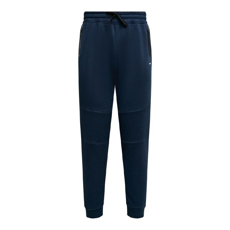 Active Intent Men's Cooldry Panel Joggers, Blue Dark, hi-res