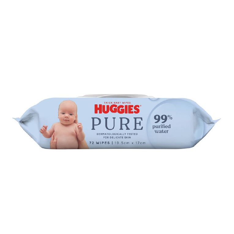 Huggies Thick Baby Wipes 99% Purified Water 72 Pack, , hi-res