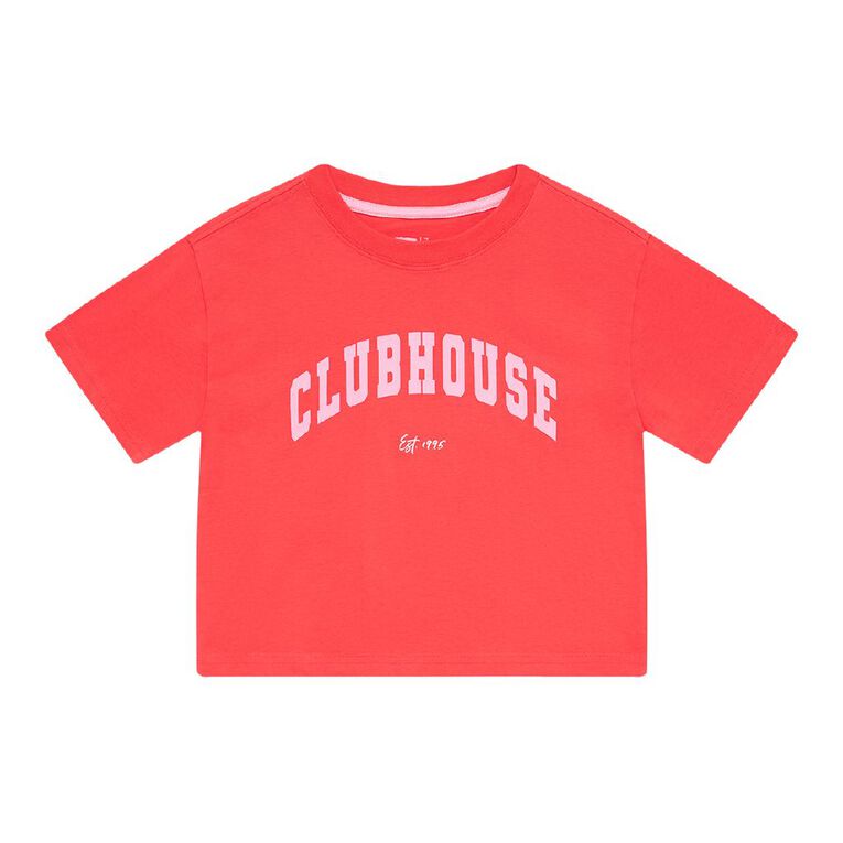 Young Original Short Sleeve Boxy Tee, Red Light, hi-res
