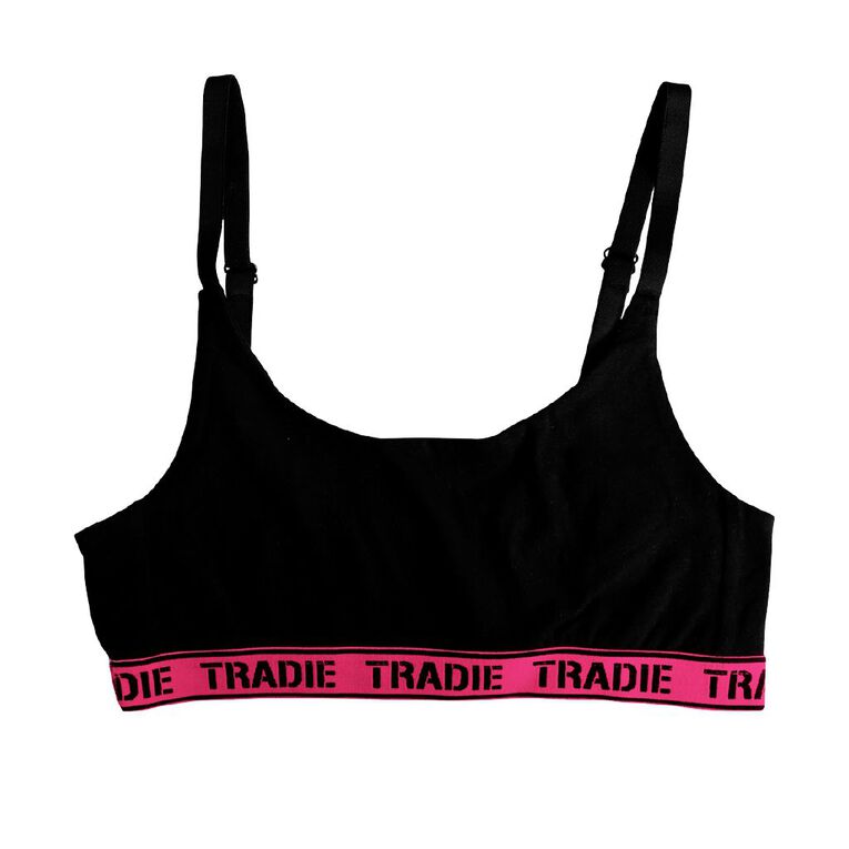 Tradie Women's Comfort Crop, Black Focus Tradie Women's Comfort Crop, Black Focus, hi-res