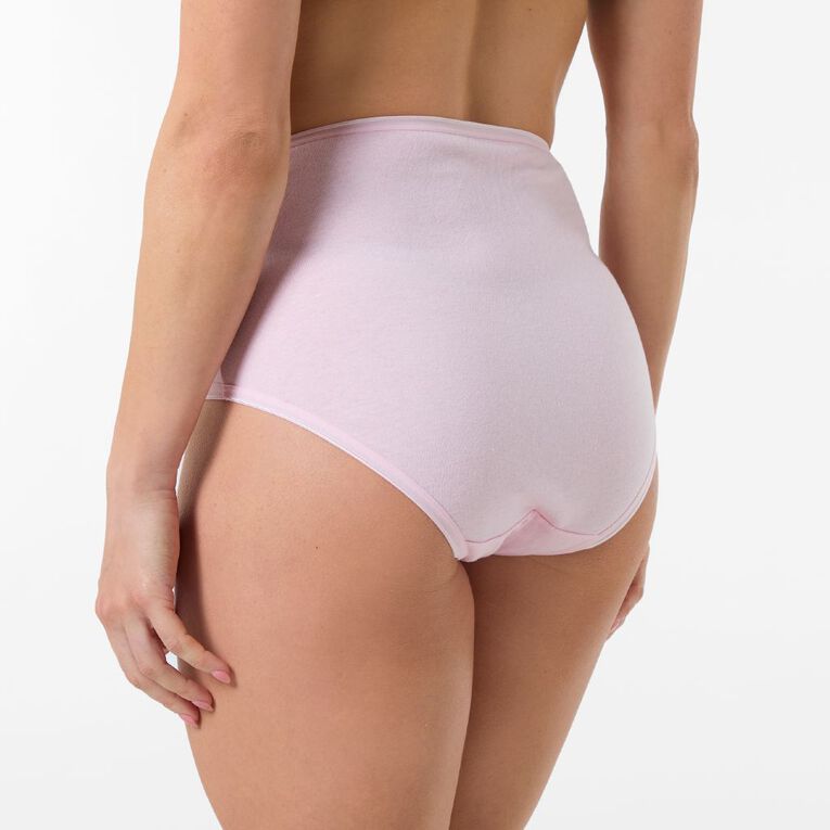 H&H Women's Full Briefs 5 Pack, Pink Light, hi-res
