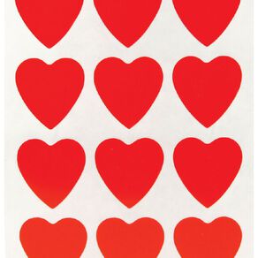 Quik Stik Labels Hearts