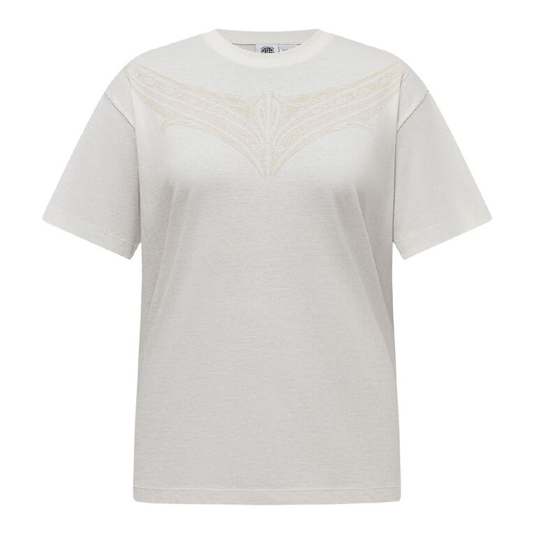 Karanga Ink Women's Tee, Cream, hi-res