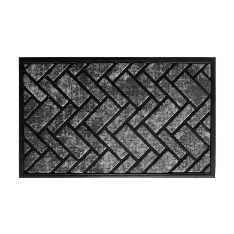 Living & Co Doormat Scraper Black 45cm x 75cm, , hi-res