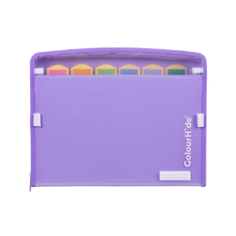 ColourHide Zip it Expanding File Lavender, , hi-res