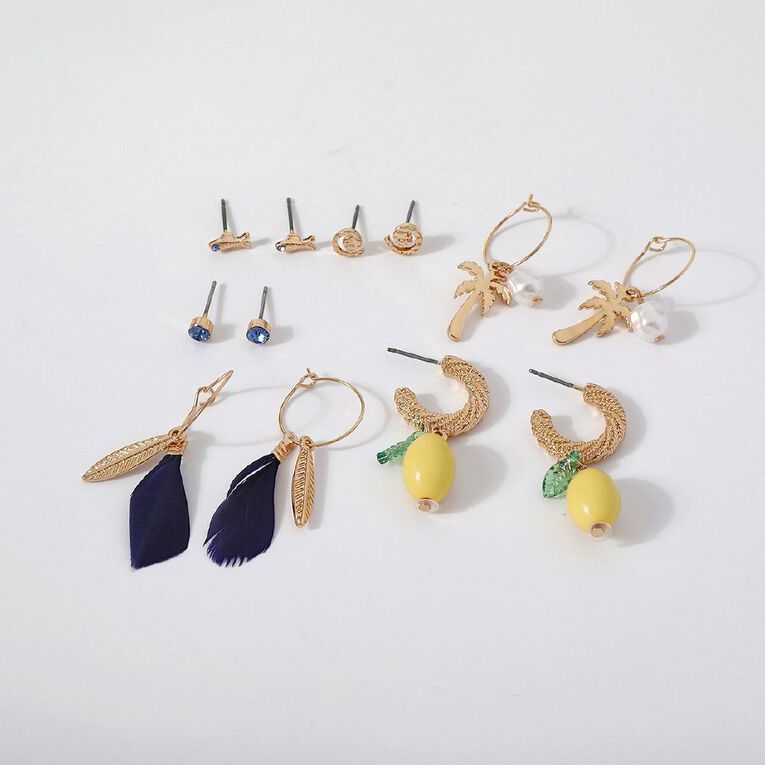 Palm Hoop Earrings, , hi-res