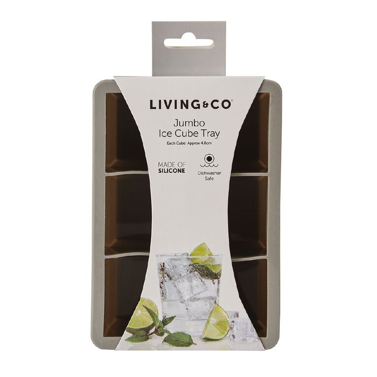 Living & Co Jumbo Silicone Ice Cube Tray, , hi-res