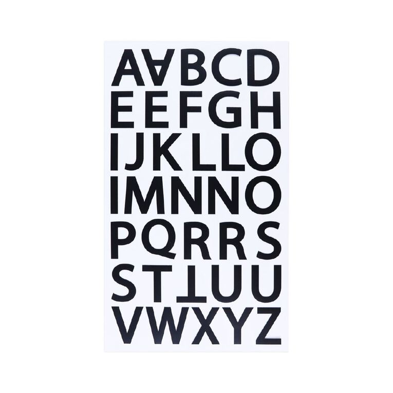 Uniti Alpha Stickers Black, , hi-res