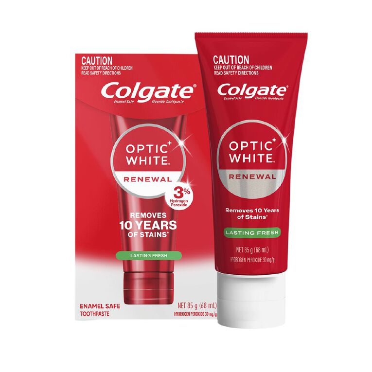 Colgate Optic White Renewal Lasting Fresh Toothpaste 85g, , hi-res
