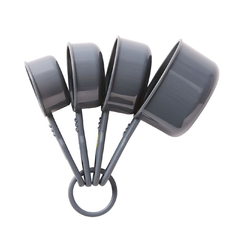 Living & Co Measuring Cups 4 Pieces Charcoal Charcoal, , hi-res