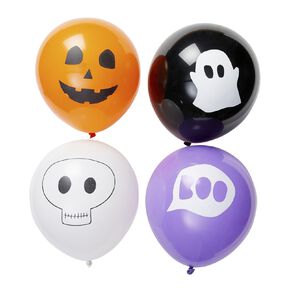 Scarehouse Spooky Printed Balloons 25cm 12 Pack