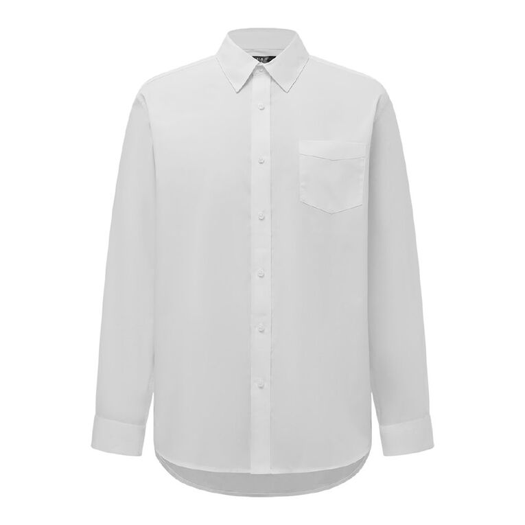 H&H Men's Long Sleeve Formal Shirt, White, hi-res