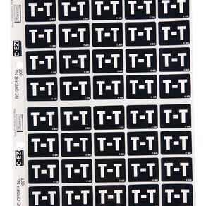 Filecorp Coloured Labels T Black