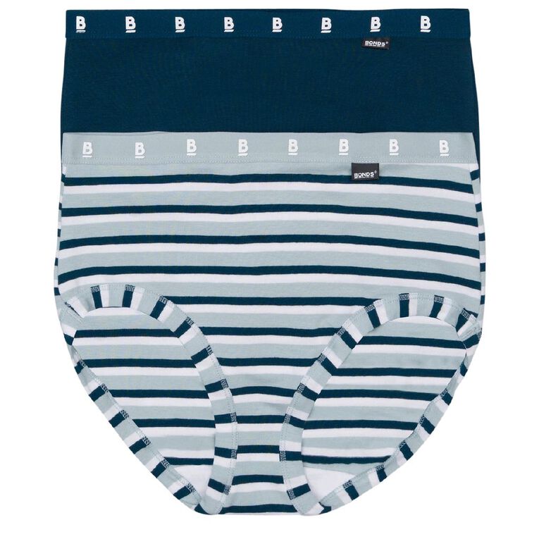 B FOR BONDS Women's Full Briefs 2 Pack, Green Mid, hi-res