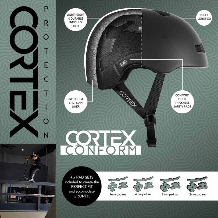 Cortex Conform Matte Helmet Black Medium, , hi-res