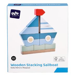 Play Studio Wooden Stacking Sailboat