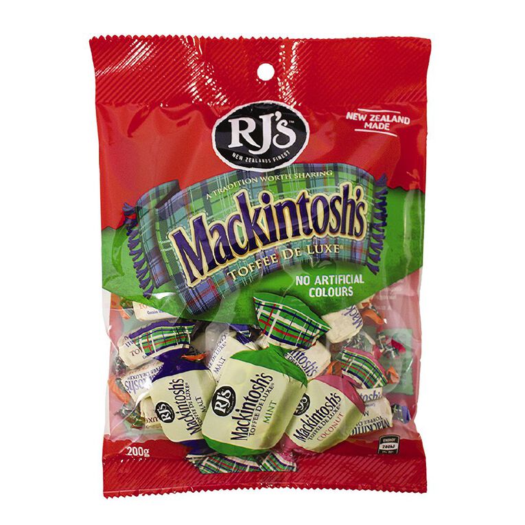RJ's Mackintosh Toffee Family Pack 200g, , hi-res