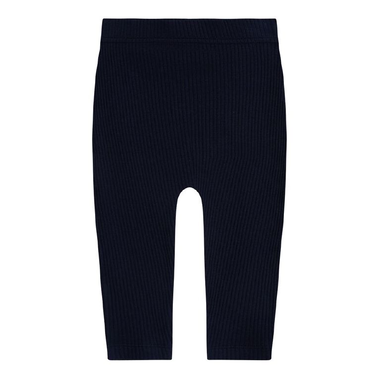 Young Original Babies' Rib Leggings 3 Pack, Green Dark, hi-res