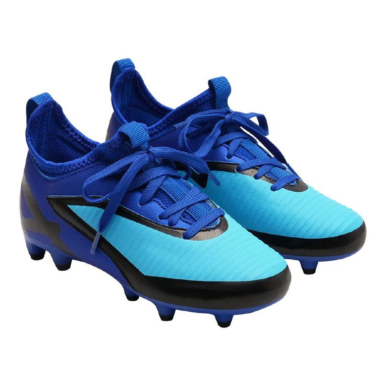 Active Intent Senior Kids' Junior Turbo Football Shoes, Blue, hi-res
