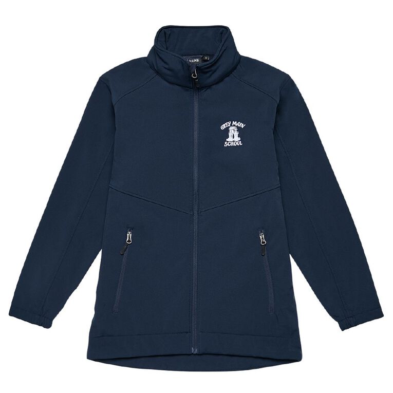 Schooltex Greymouth Main School Softshell Jacket with Embroidery, Navy, hi-res