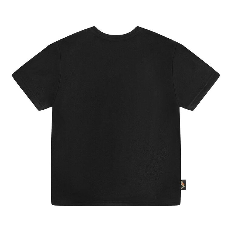 Back Country Kids' Short Sleeve Fleece Tee, Black, hi-res