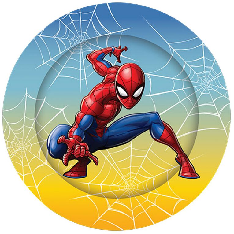 Artwrap Spider-Man SC Mix Paper Plates 23cm 8 Pack, , hi-res