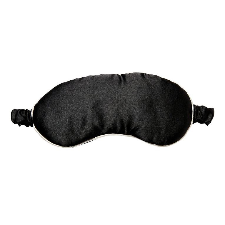 Poppi Satin Eye Mask Black, , hi-res
