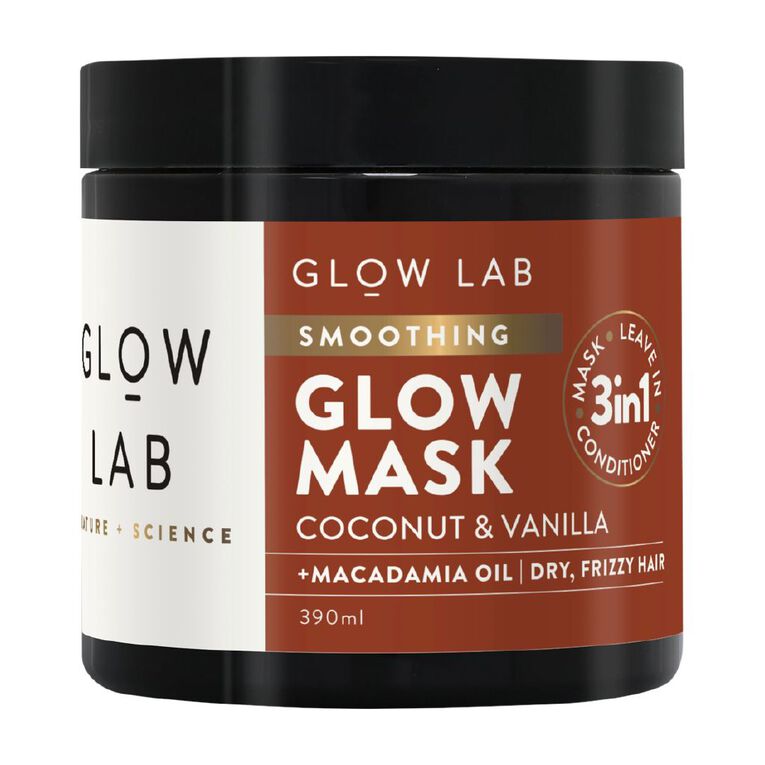Glow Lab Smoothing Glow Mask Coconut And Vanilla 390ml, , hi-res