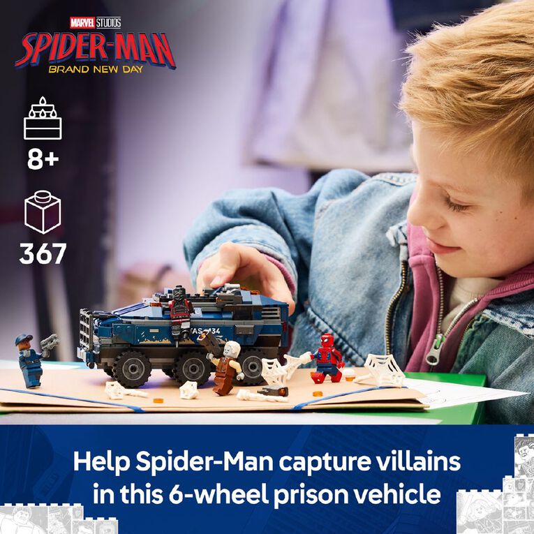 LEGO Marvel Super Heroes Spiderman Prison Transport 76349, , hi-res