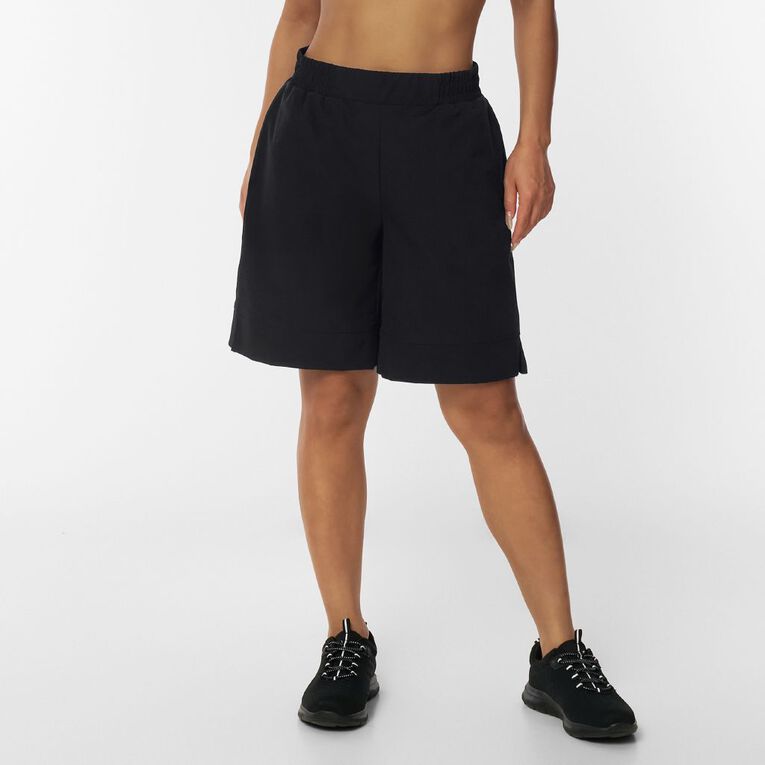 Active Intent Women's Everyday Longline Shorts, Black, hi-res