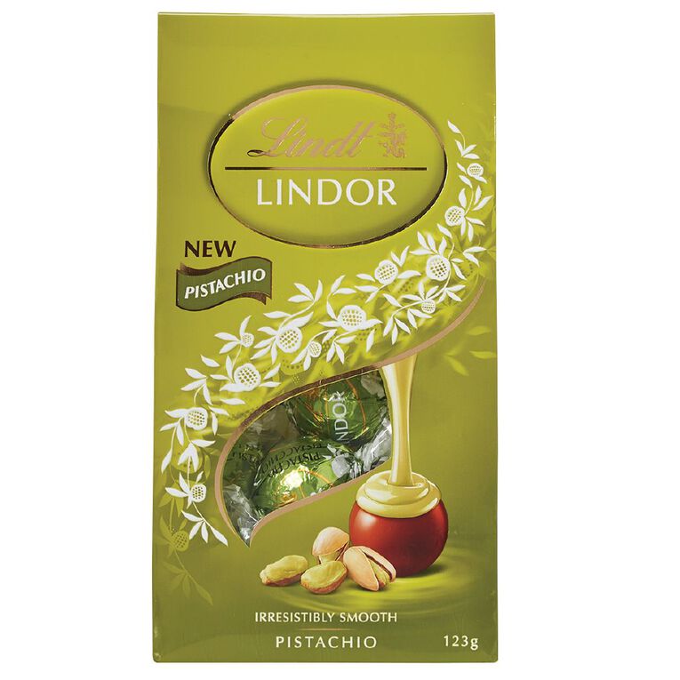 Lindt Lindor Pistachio Pouch Bag 123g, , hi-res