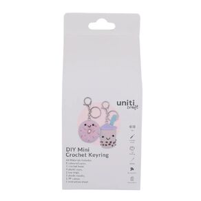 Uniti Mini Crochet Keyrings Donut and Milk Tea