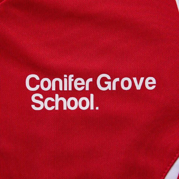 Schooltex Conifer Grove Tee with Transfer, Red/White, hi-res