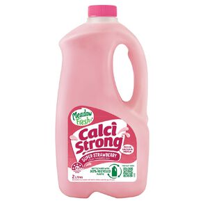 Meadow Fresh Calci Strong Strawberry Fresh Flavoured Milk 2L