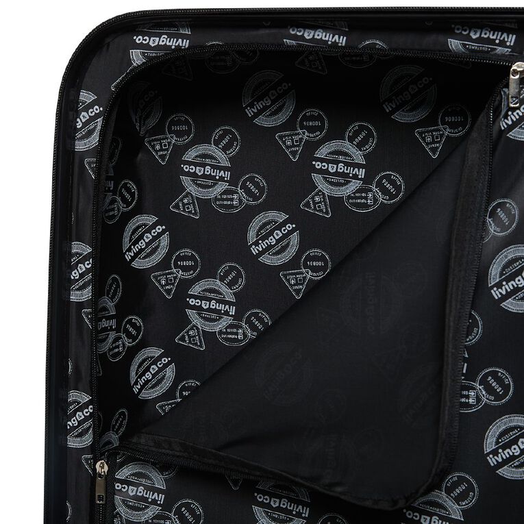 Living & Co 70cm Hard Textured Checked Suitcase Ice Green, , hi-res