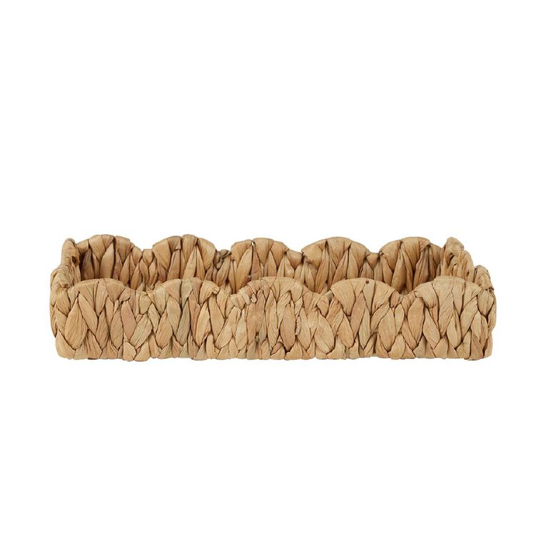 Living & Co Woven Scallop Tray Rectangle, , hi-res