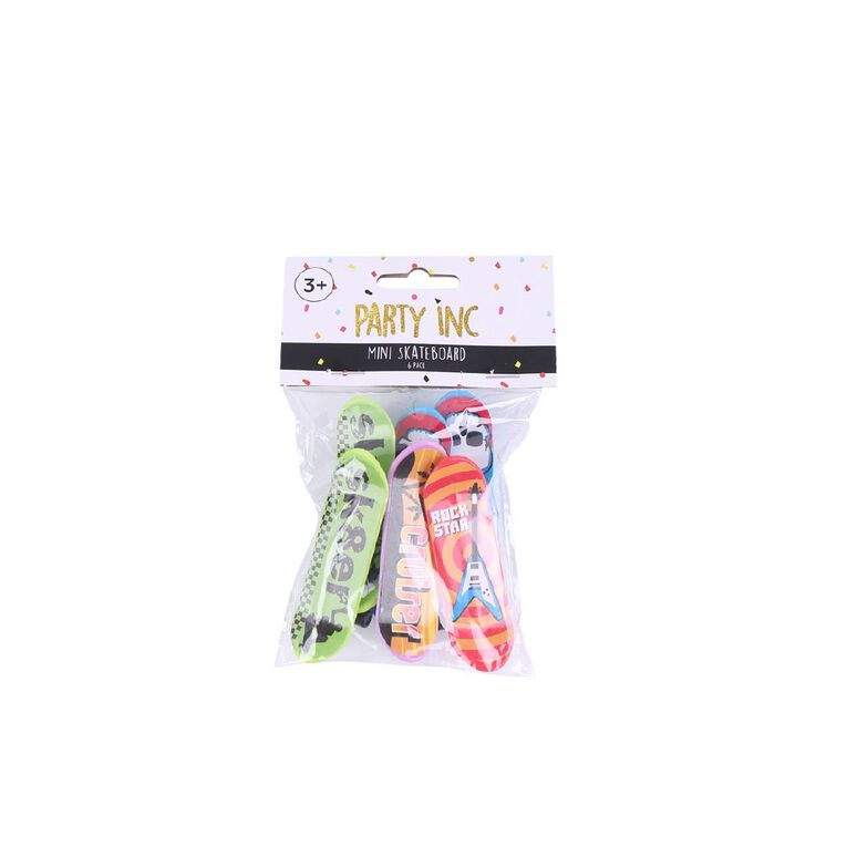 Party Inc Mini Skateboard 6 Pack, , hi-res