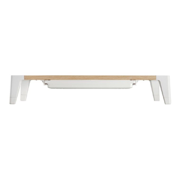 Bracom Universal Tabletop Monitor Riser with drawer White, , hi-res