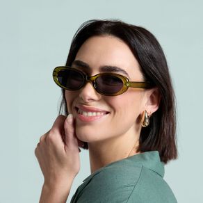 H&H Oval Sunglasses Olive Green