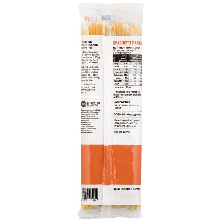 Market Kitchen Dried Pasta Spaghetti 500g